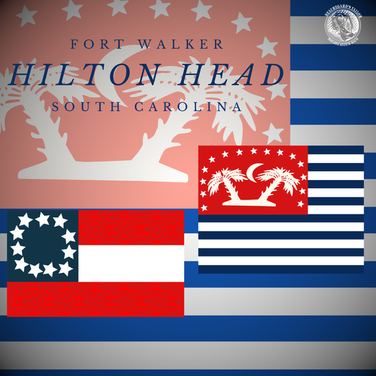 Fort Walker - Hilton Head Flags  -  Stickers/Magnet