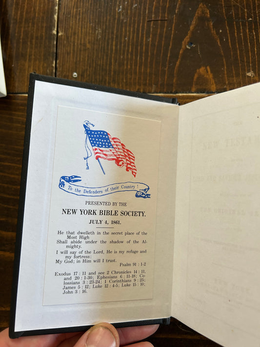 New York American Bible Society Reproduction New Testament
