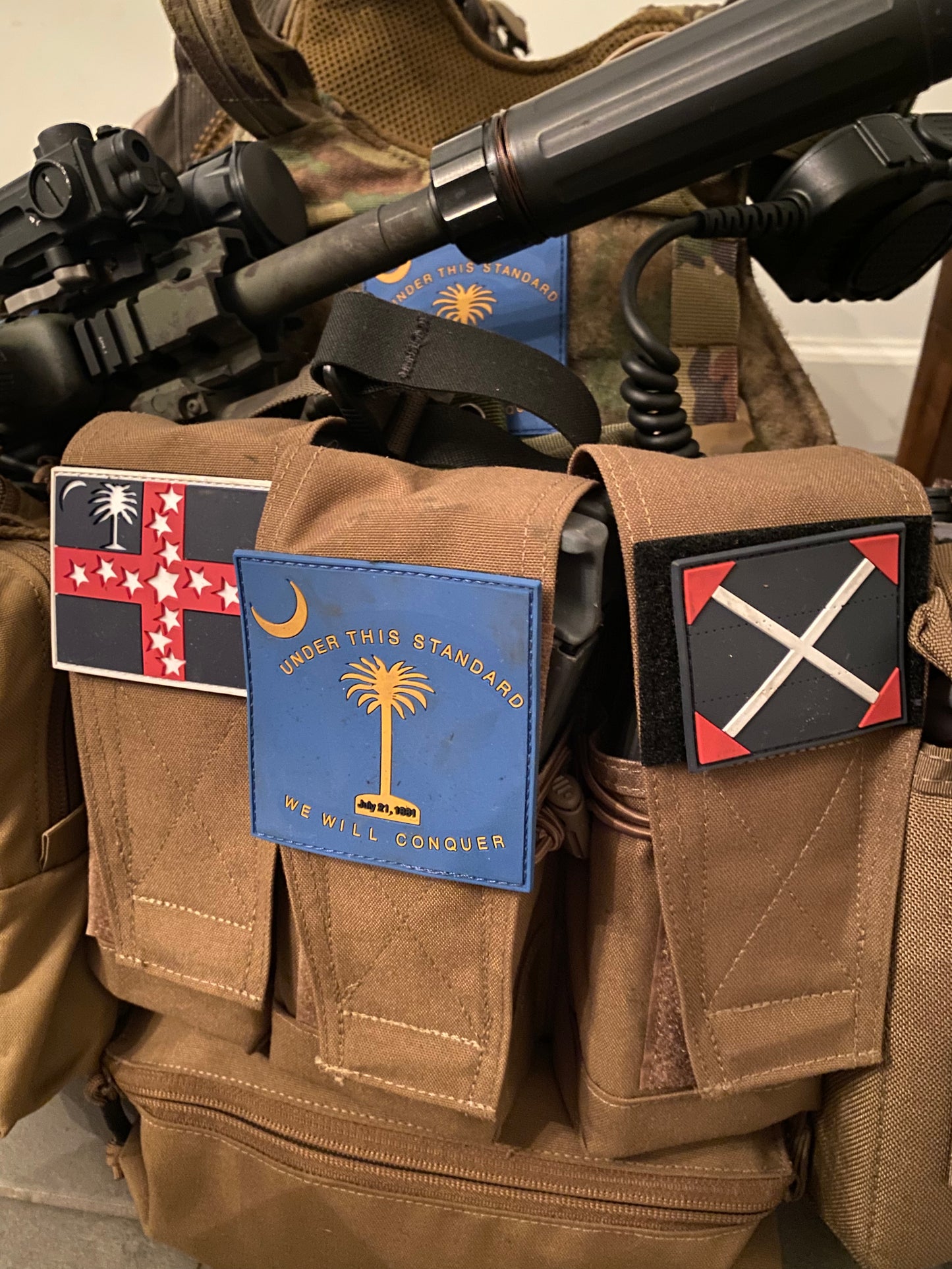 Under This Standard We Will Conquer PVC Morale Patch