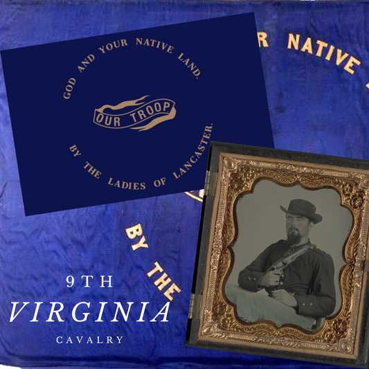 "God and Your Native Land" 9th Virginia Cavalry House Flag