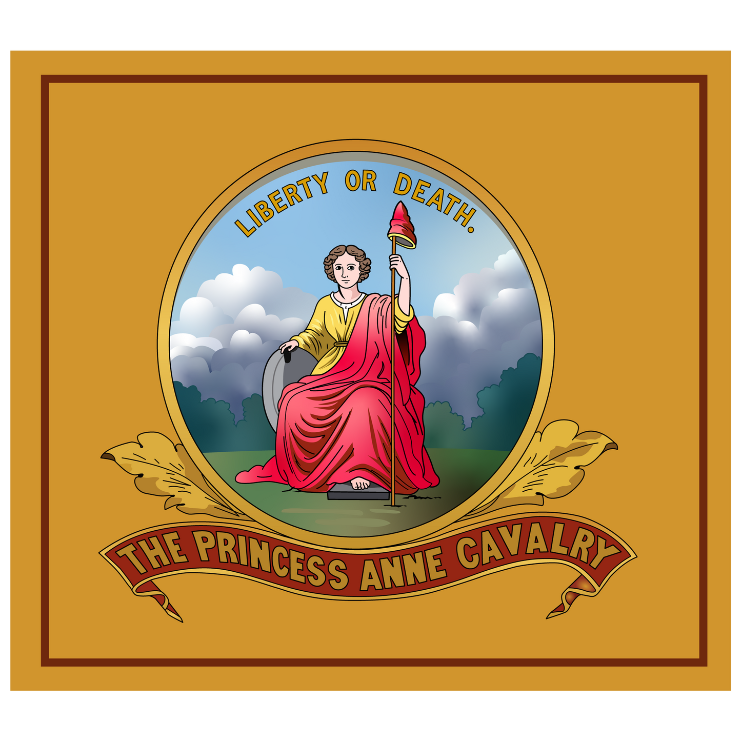 5th Virginia Cavalry Flag Stickers/Magnet