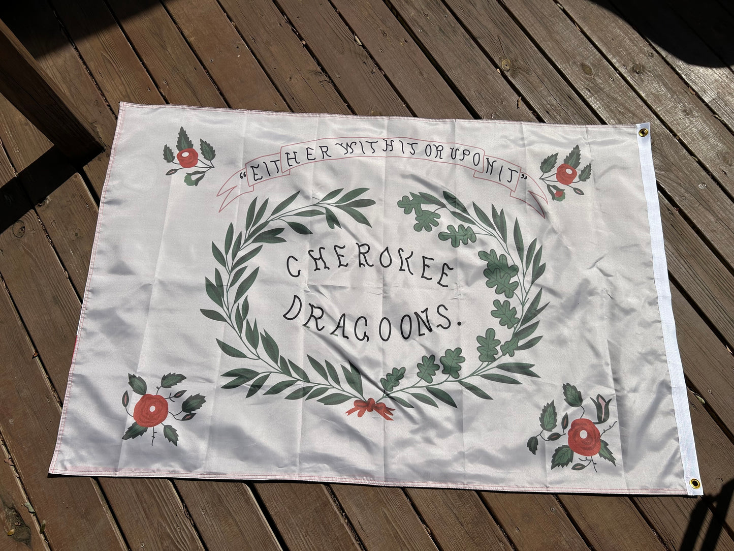 "Cherokee Dragoons"  Phillip's Legion Cavalry Battalion - Company C Flag