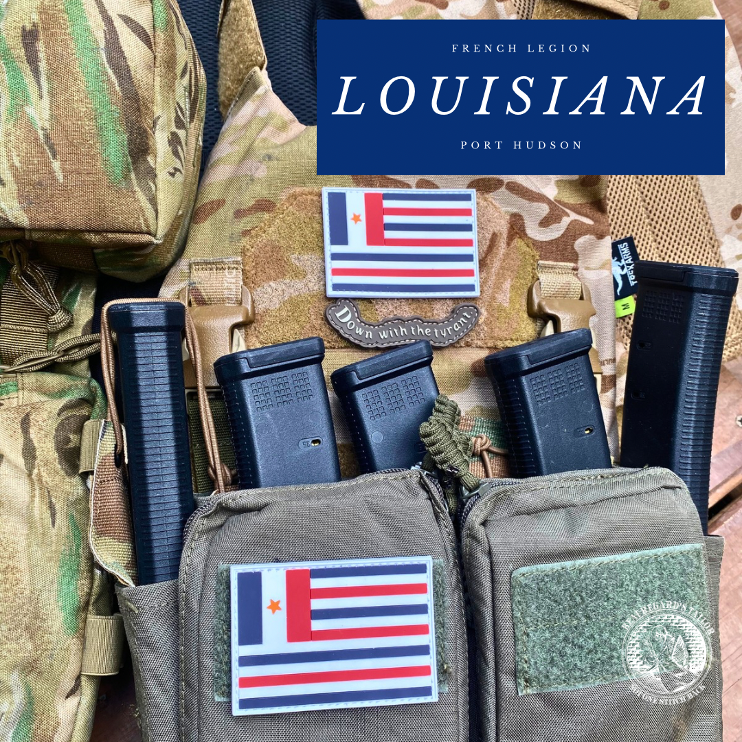 Louisiana French Legion/Port Hudson Flag PVC Patch