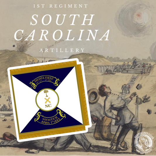 1st Regiment of South Carolina Artillery Flag Stickers