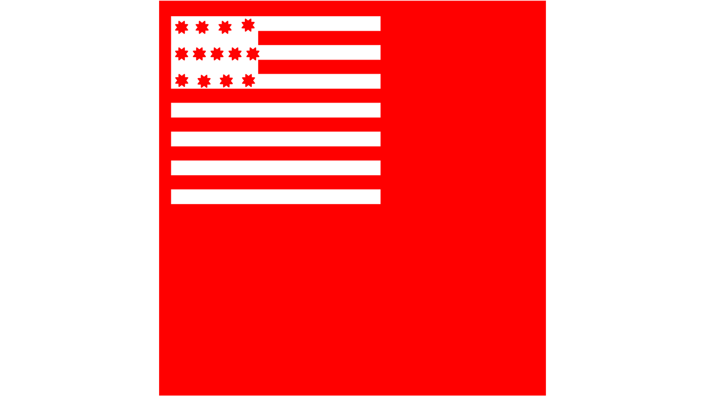 "Brandywine Flag" - Captain Robert Wilson's company of the 7th Pennsylvania Regiment Flag Stickers/Magnet