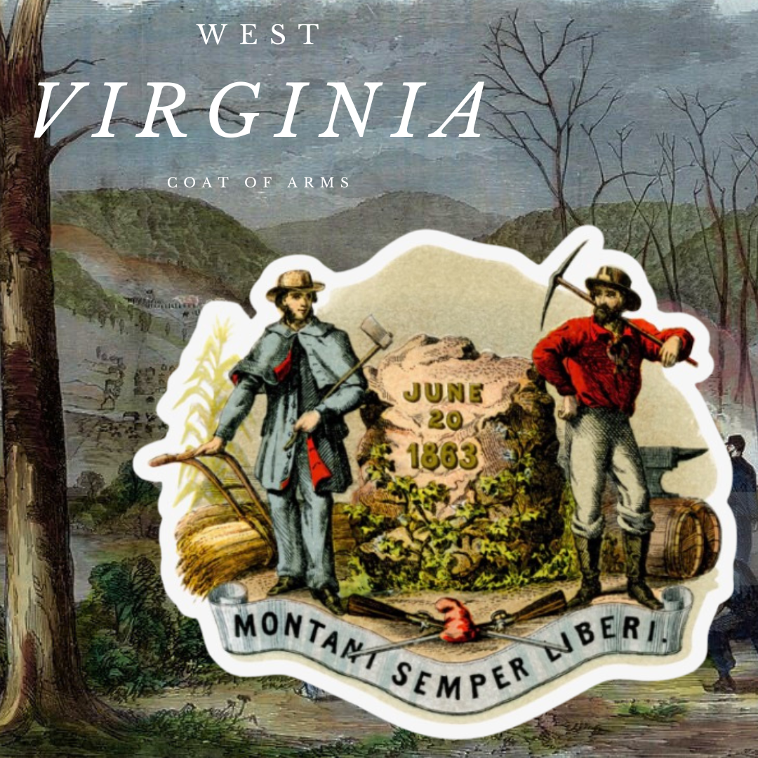 West Virginia Coat of Arms Stickers/Magnet