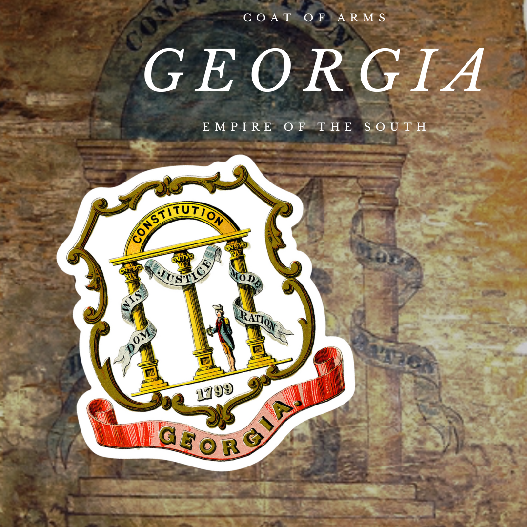 Georgia State Coat of Arms Stickers