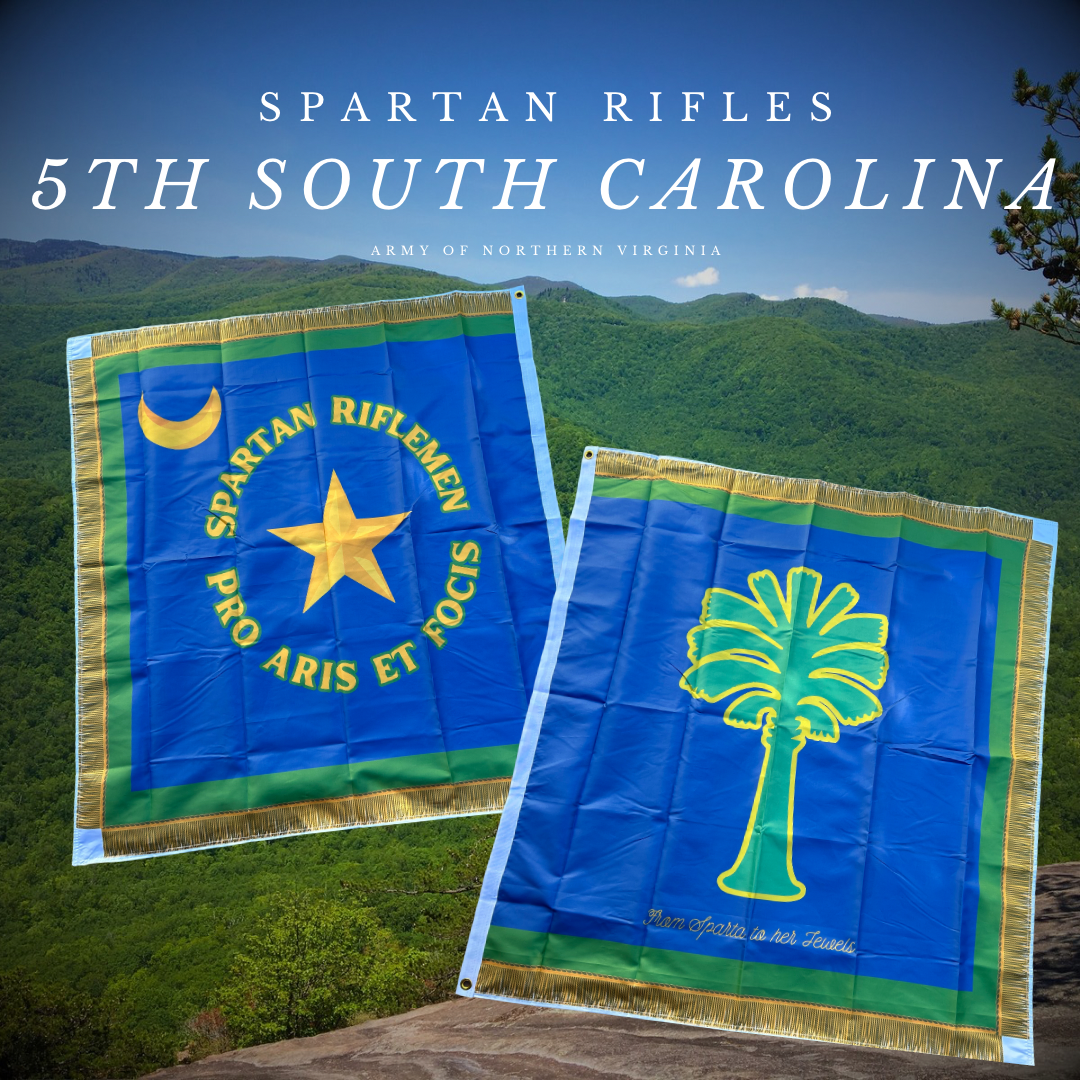 "Spartan Rifles" 5th South Carolina Flag
