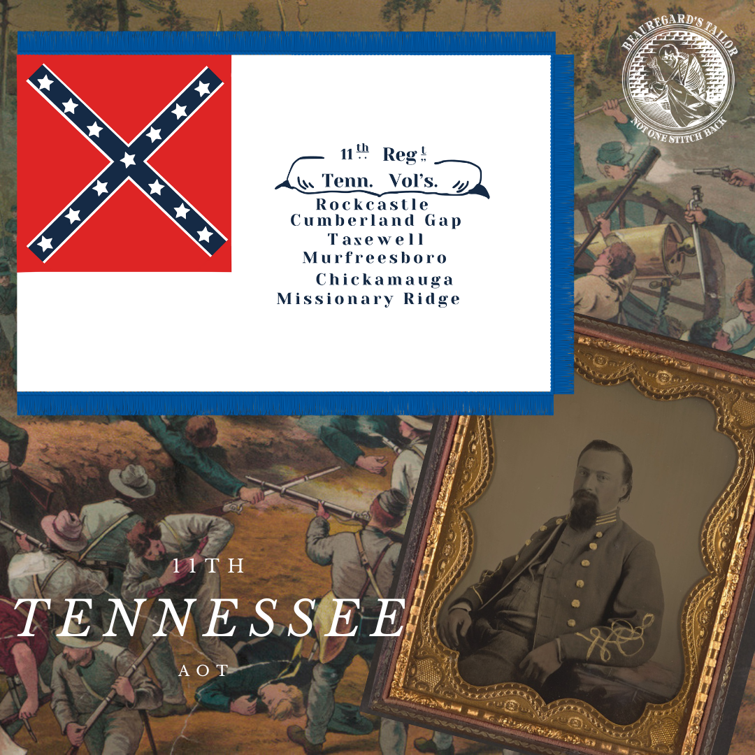 11th Tennessee Infantry Flag Stickers/Magnets