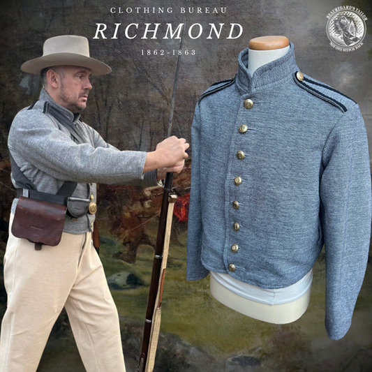 Richmond Clothing Bureau Jacket 1863 Transitional Variant