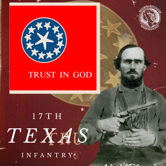 17th Texas Infantry Flag "Trust in God" Stickers / Magnet