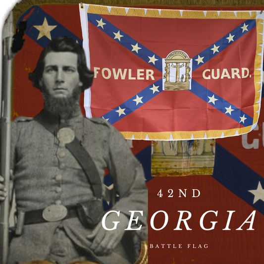 42nd Georgia 15 Star Battle Flag House Flag