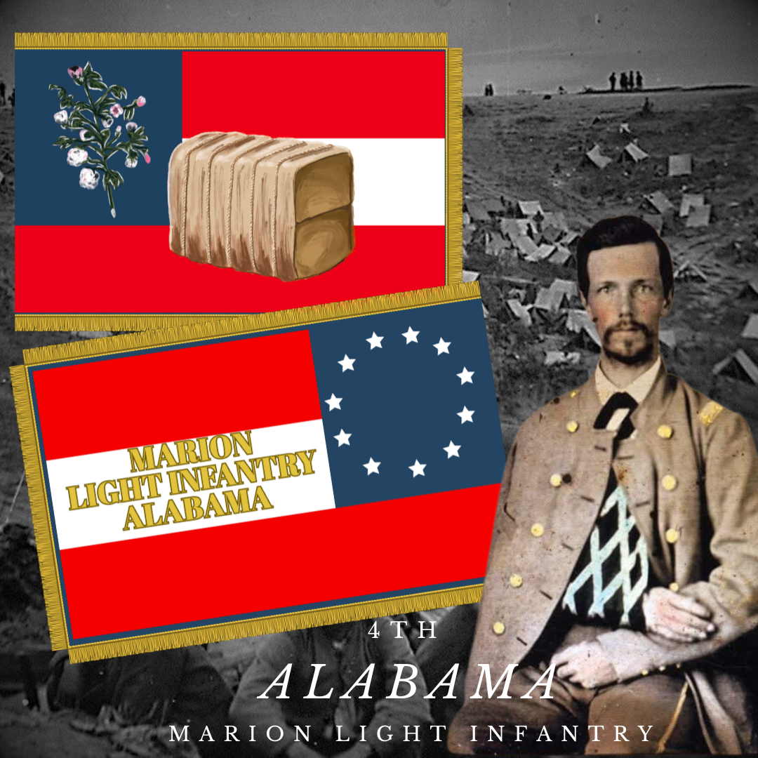 4th Alabama Flag Stickers