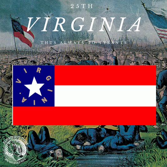 25th Virginia Infantry Flag Stickers/Magnet