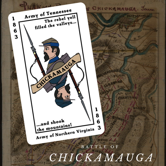 Chickamauga -  "The rebel yell filled the valleys and shook the mountains" Stickers/Magnet