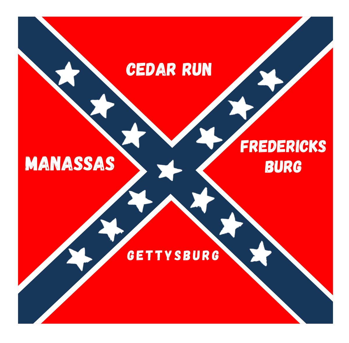 4th Maryland Artillery Flag Sticker/Magnet