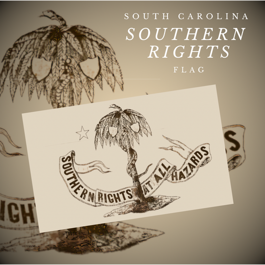 "Southern Rights at All Hazards" Columbia Secession Flag Stickers