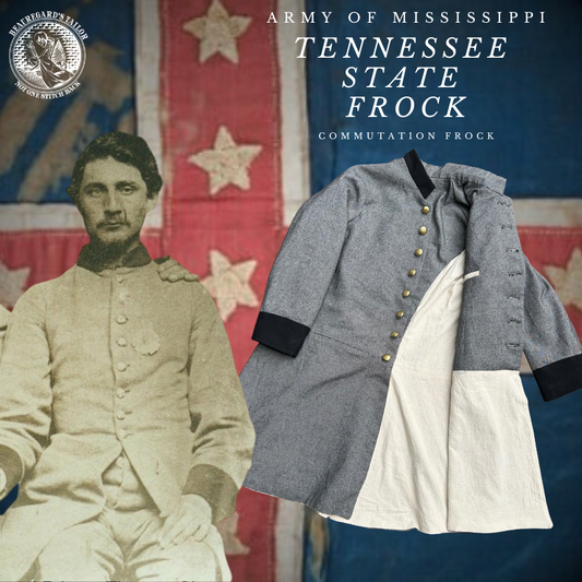 Tennessee State Frock Coat 1861-1862 (rounded cuff trim)