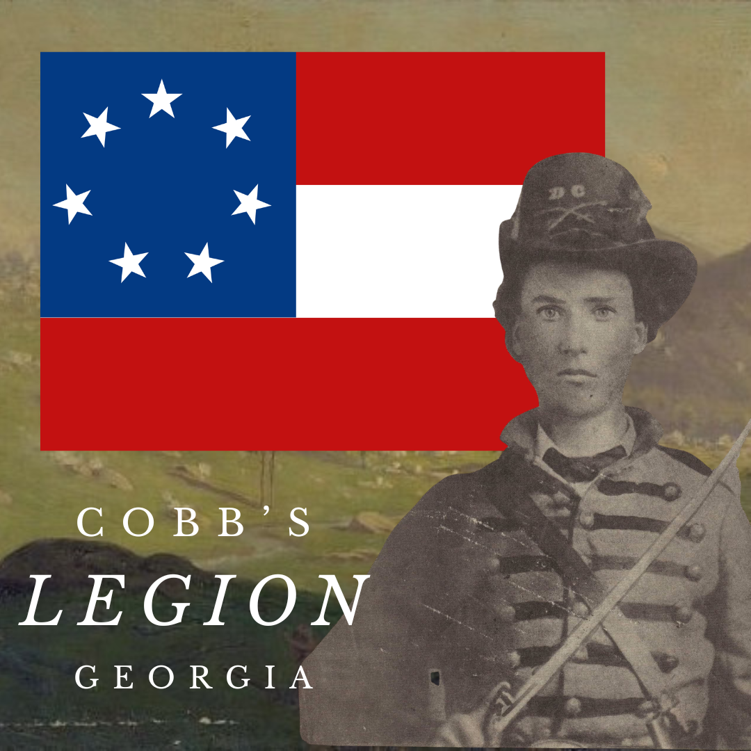 Cobb's Legion Flag Stickers