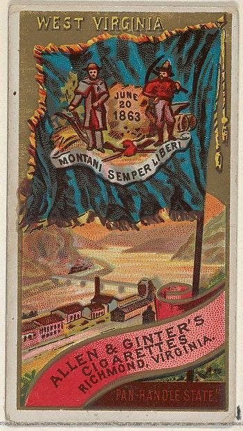 Richmond Virginia - Allen & Ginter's West Virginia Coat of Arms Stickers
