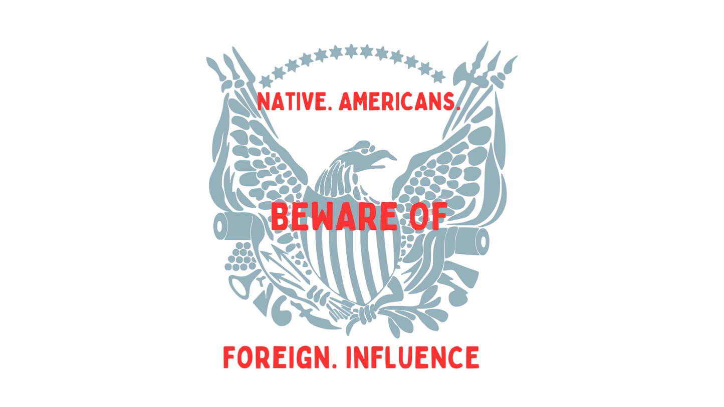 "Beware of Foreign Influence" - Eagle Stickers/Magnets