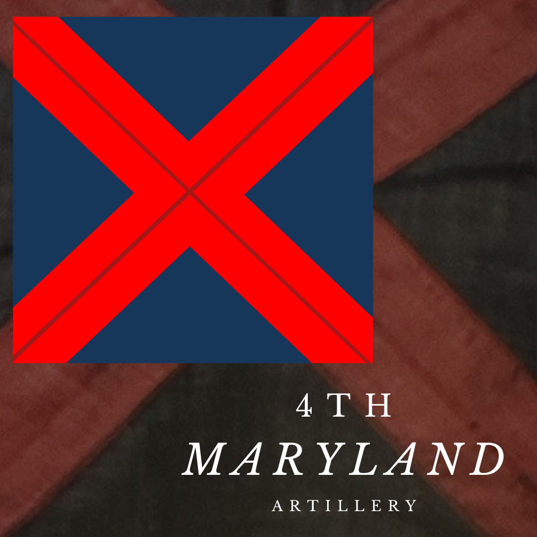 4th Maryland Artillery (Gun Marker) Flag Sticker/Magnet