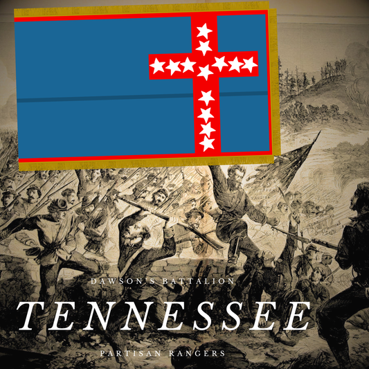 Dawson's Battalion Tennessee Partisan Rangers Flag Stickers/Magnet