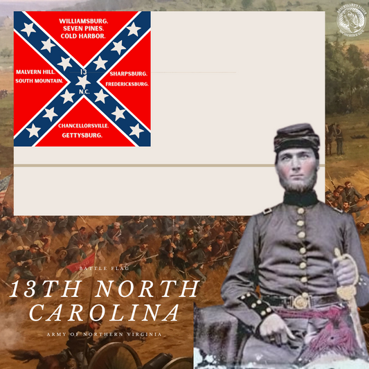 13th North Carolina Flag Sticker