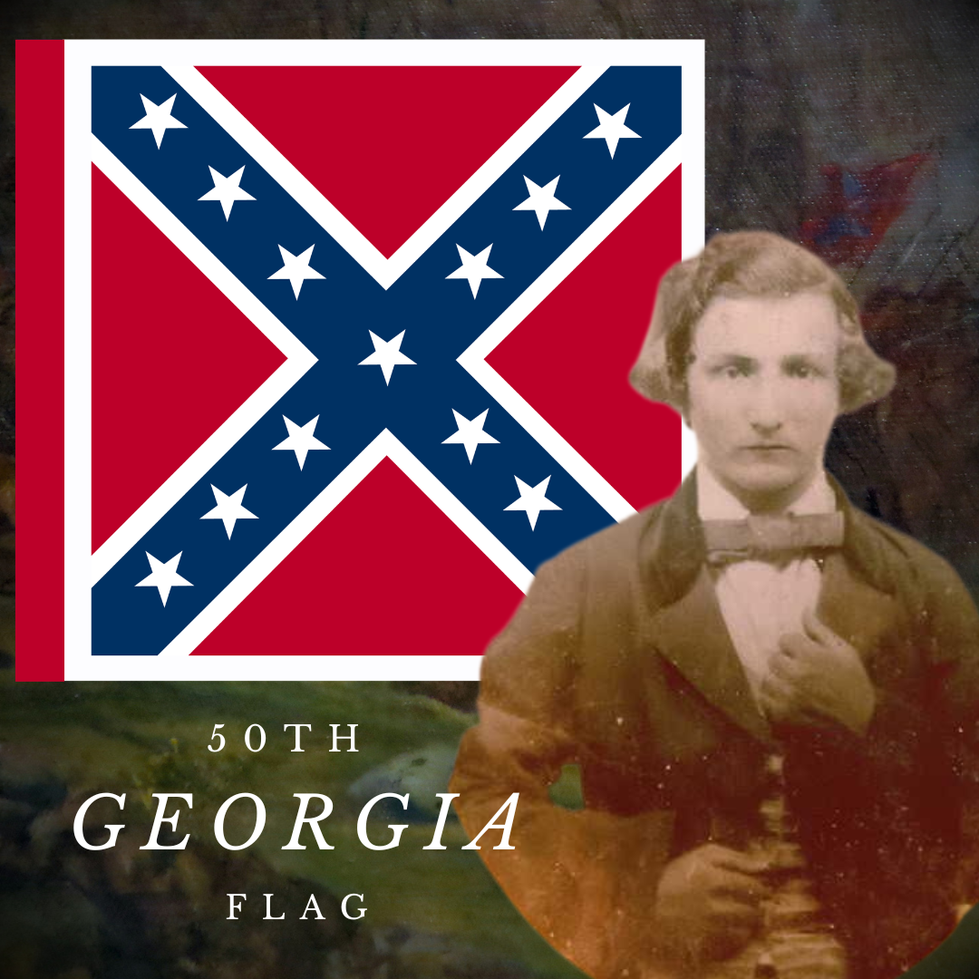 50th Georgia Infantry Flag Stickers/Magnet
