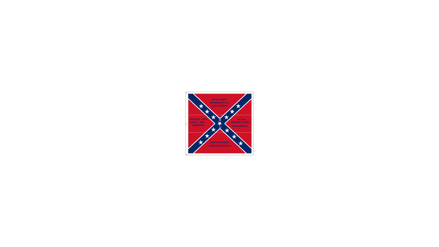 49th Georgia Infantry Flag Stickers/Magnet