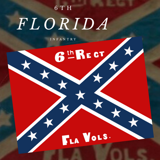 6th Florida Regimental Flag Stickers/Magnet