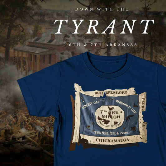 6th and 7th Arkansas Infantry Flag "Battle Damaged" Shirt