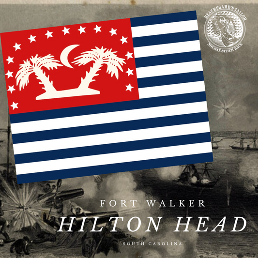 Fort Walker - Hilton Head Flag -  Stickers/Magnet