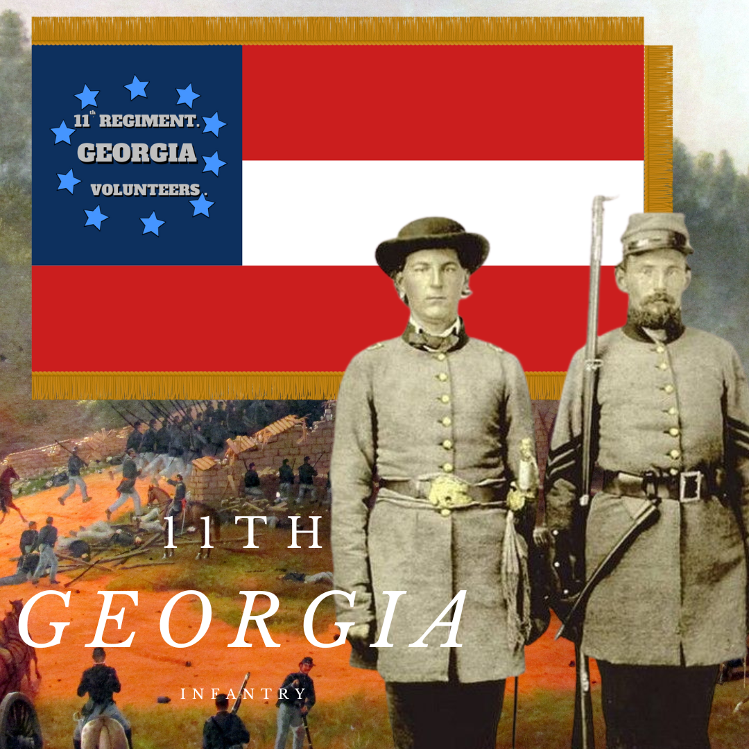 11th Georgia Infantry Flag Stickers/Magnet – Beauregard's Tailor