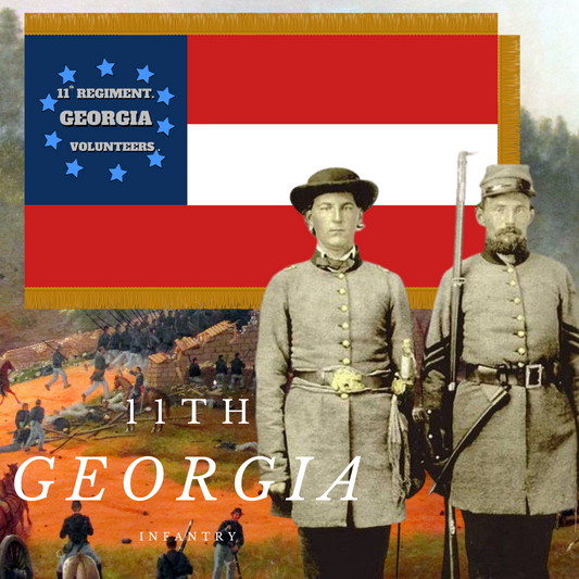 11th Georgia Infantry Flag Stickers/Magnet