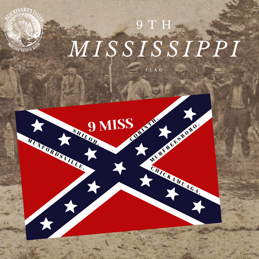 9th Mississippi Army of Tennessee Flag Stickers