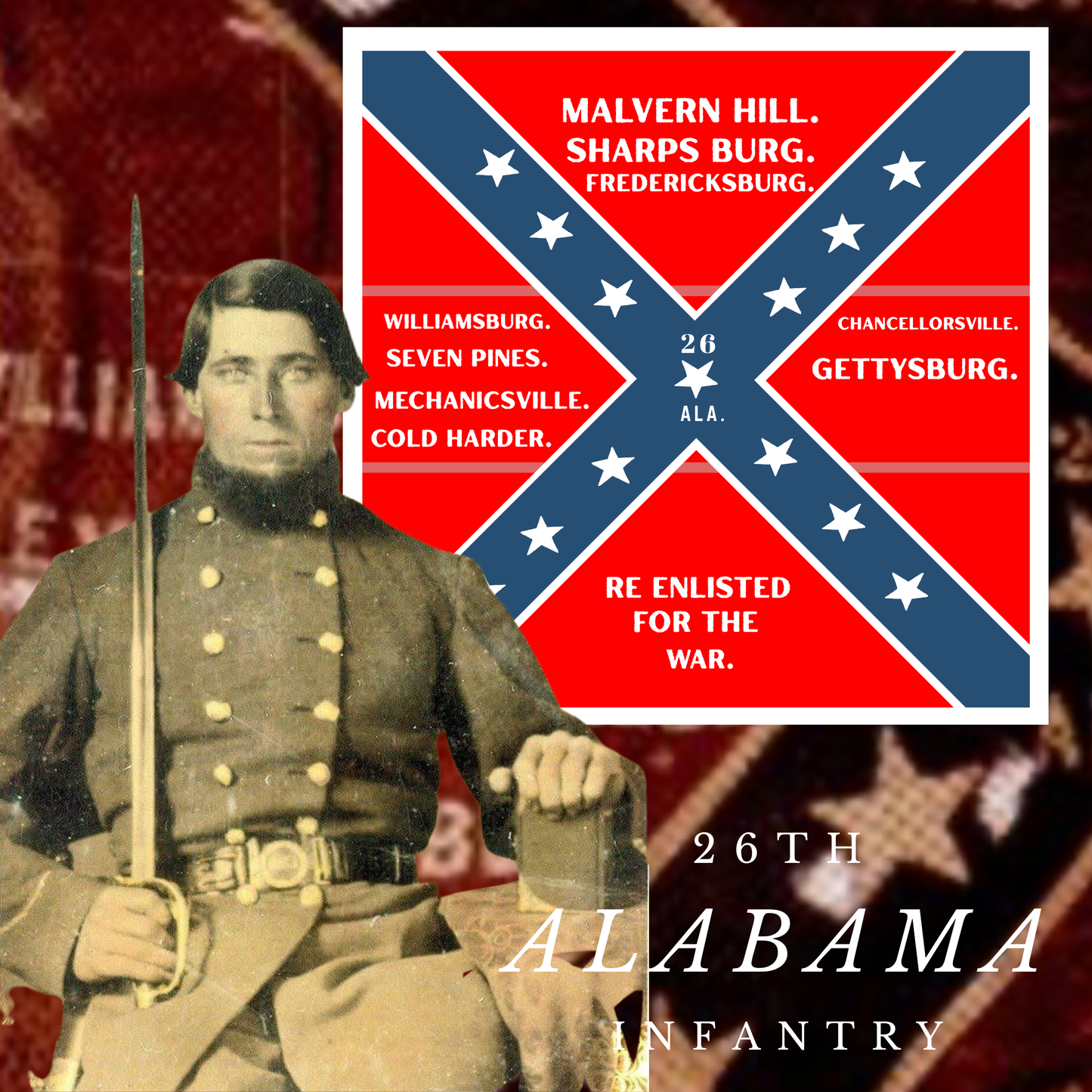 26th Alabama Infantry Flag