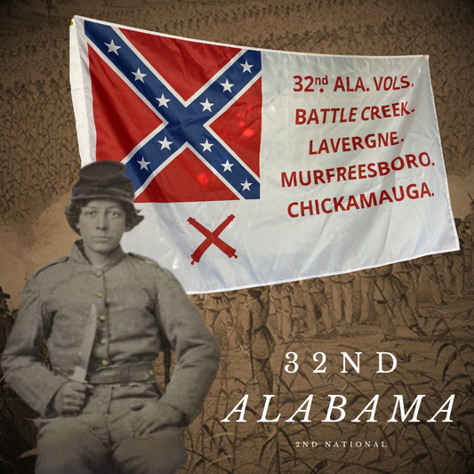 32nd Alabama Infantry 2nd National House Flag