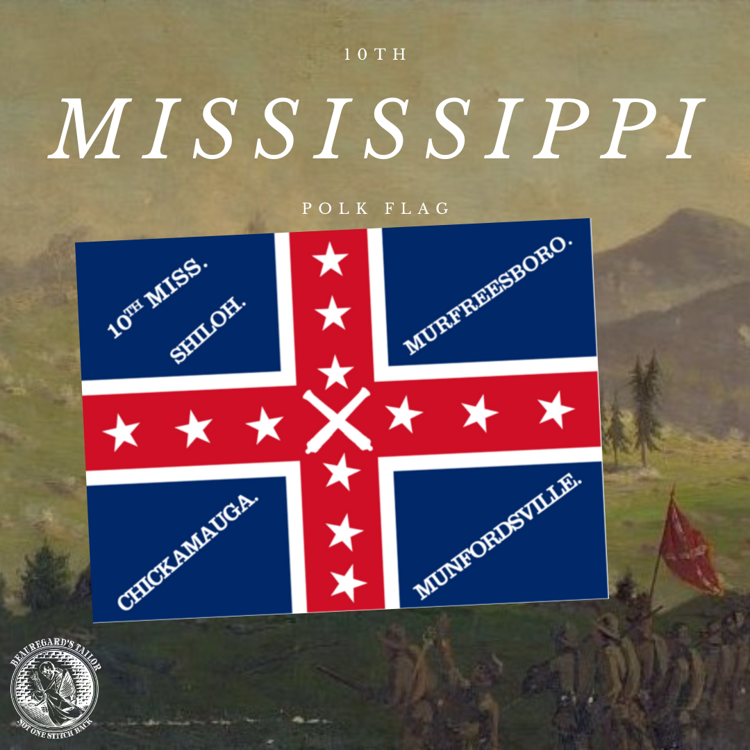 10th Mississippi Regimental Colors Stickers – Beauregard's Tailor