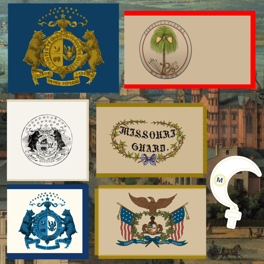 Missouri Flag Sticker Set