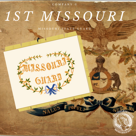 1st Missouri Infantry (Missouri State Guard) Company G Flag Sticker