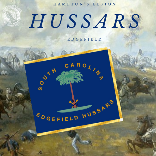 Hampton's Legion Edgefield Hussars Flag Stickers