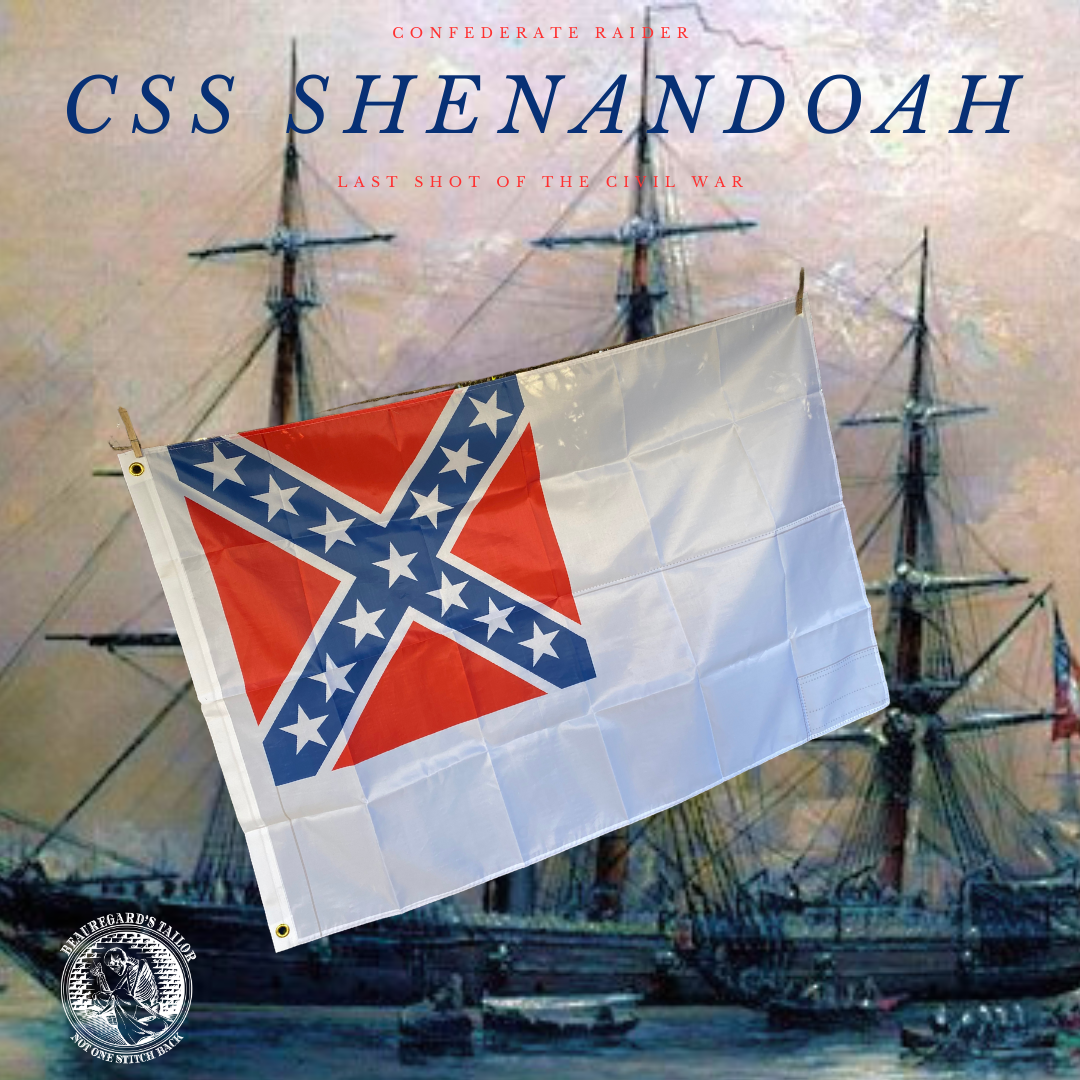 CSS Shenandoah 2nd National Storm Flag House Flag – Beauregard's Tailor