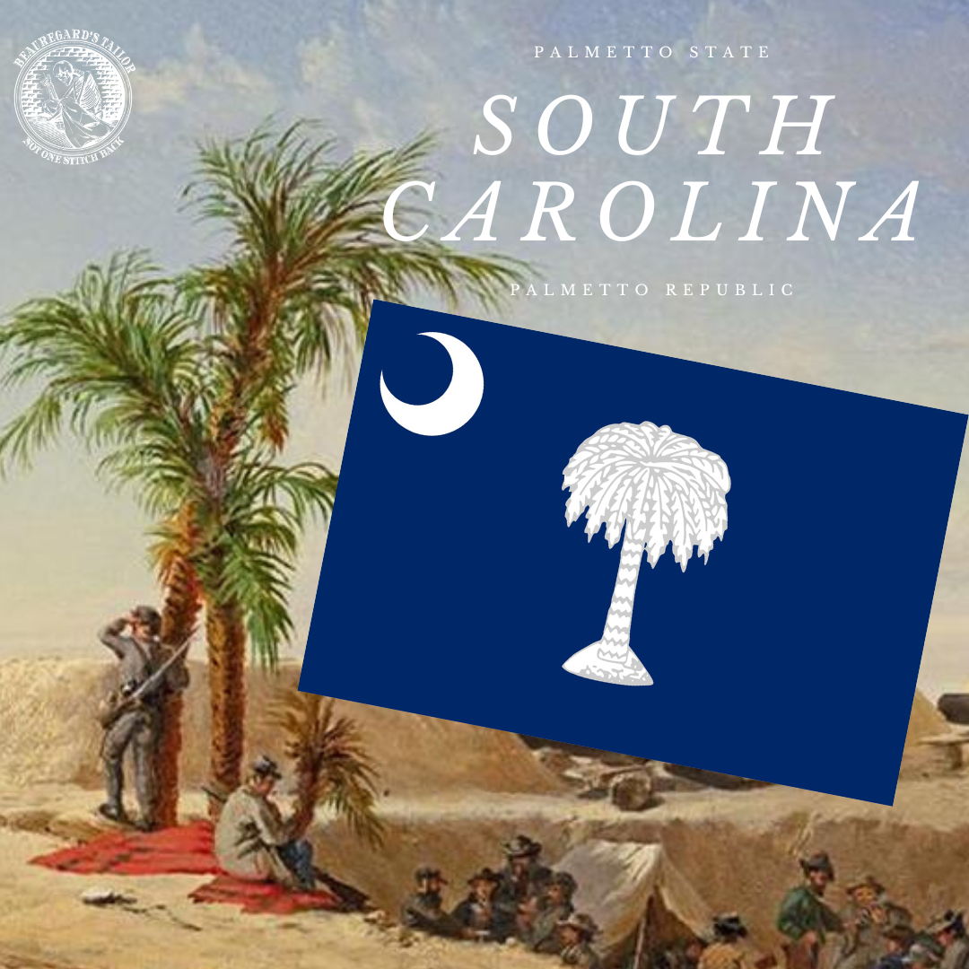 South Carolina Palmetto Republic Flag Sticker – Beauregard's Tailor