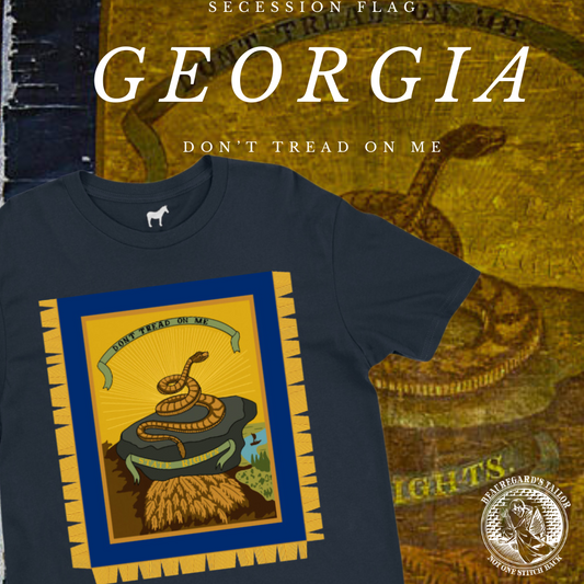 "State Rights - Don't Tread on Me" Georgia Secession Flag (full design) Shirt