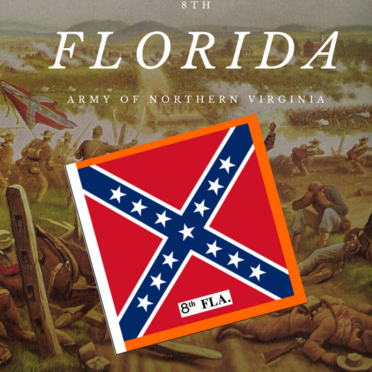 8th Florida Infantry Flag Stickers