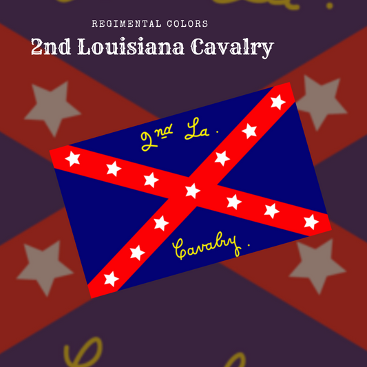 2nd Louisiana Cavalry Flag Sticker