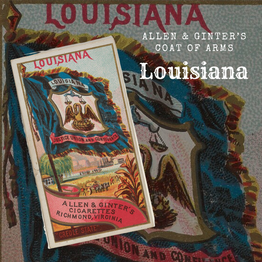Richmond Virginia - Allen & Ginter's Louisiana Coat of Arms Stickers