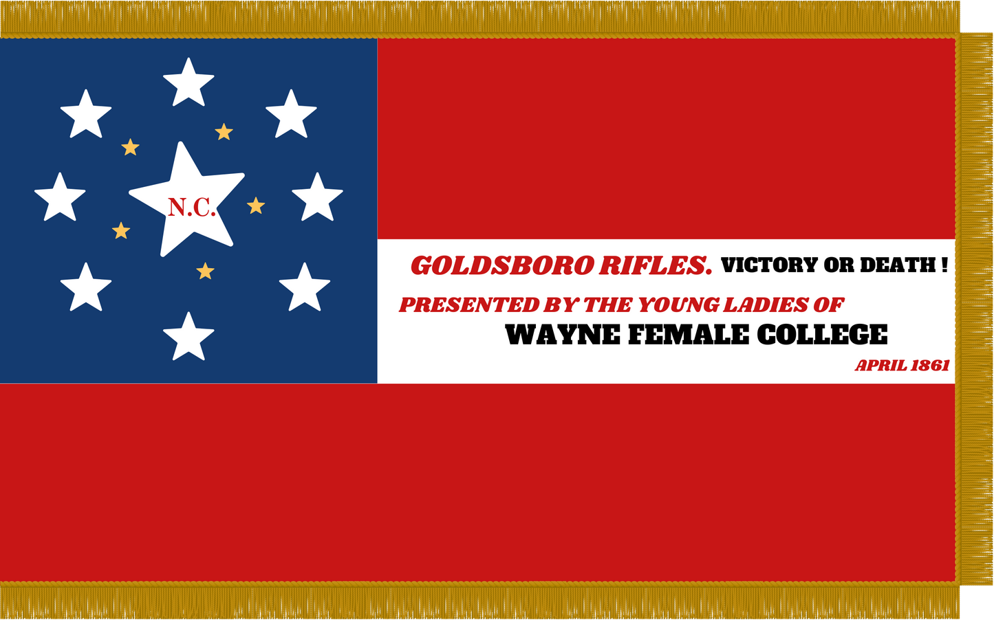 Goldsboro Rifles - 27th North Carolina Infantry 1st National House Flag