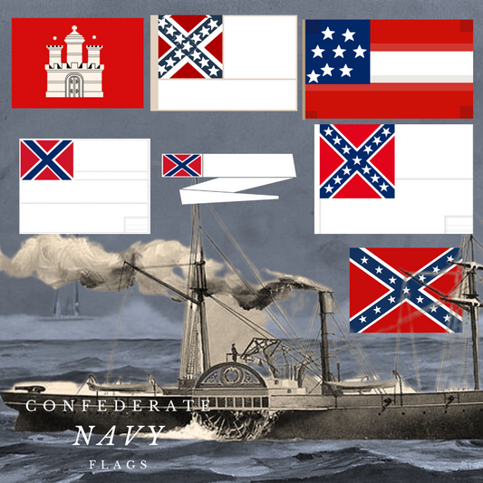 Confederate Navy Flag Sticker/Magnet Collection